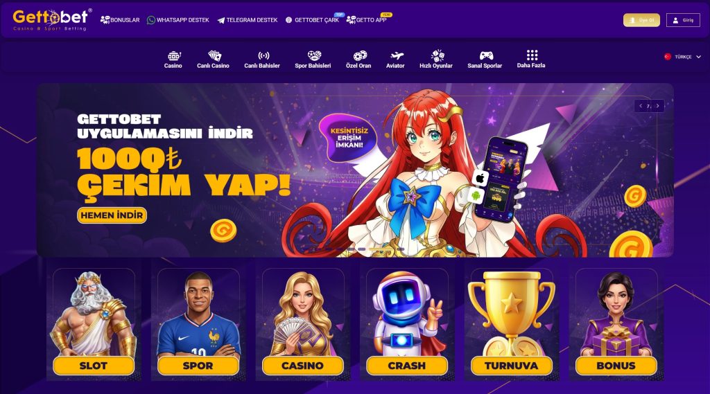 gettobet para yatırım çekim